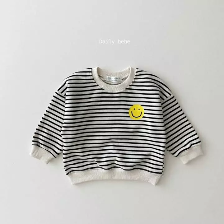 Daily Bebe - Korean Children Fashion - #prettylittlegirls - Smile Sweatshirt - 2