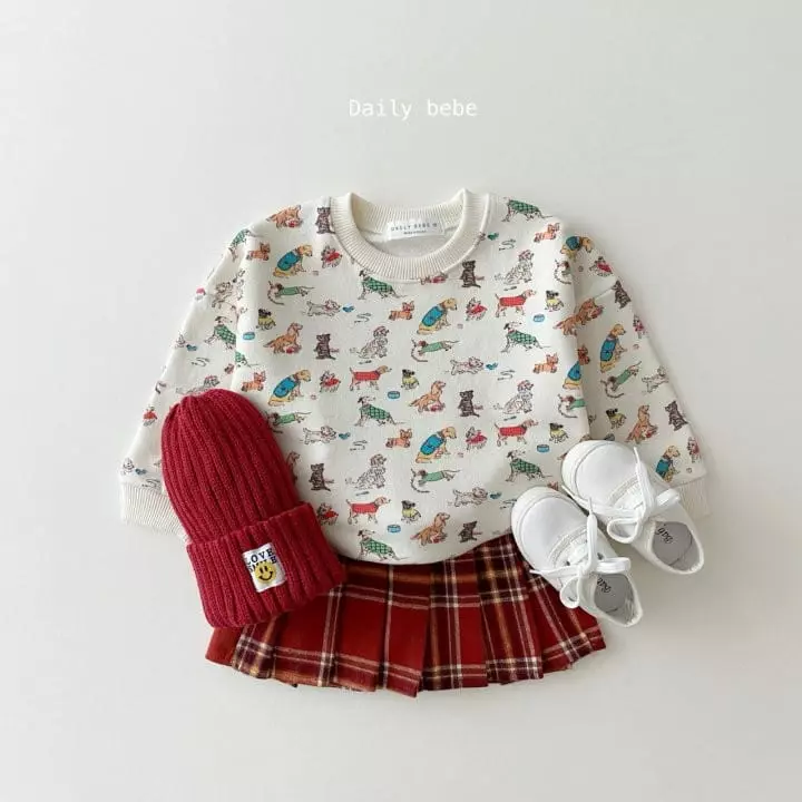 Daily Bebe - Korean Children Fashion - #stylishchildhood - Rabbit Puppy Sweatshirt - 5
