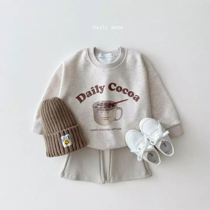 Daily Bebe - Korean Children Fashion - #stylishchildhood - Bread And Cocoa Sweatshirt - 10