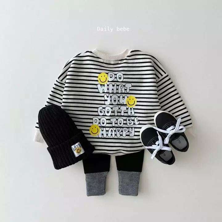 Daily Bebe - Korean Children Fashion - #todddlerfashion - Smile Sweatshirt - 3