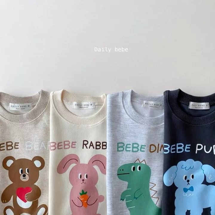 Daily Bebe - Korean Children Fashion - #todddlerfashion - Love Top Bottom Set