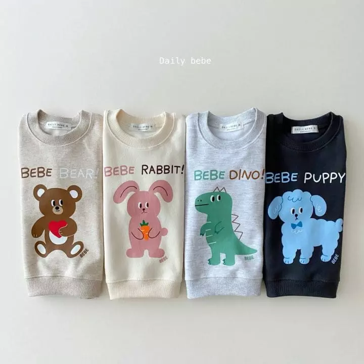 Daily Bebe - Korean Children Fashion - #toddlerclothing - Love Top Bottom Set - 2
