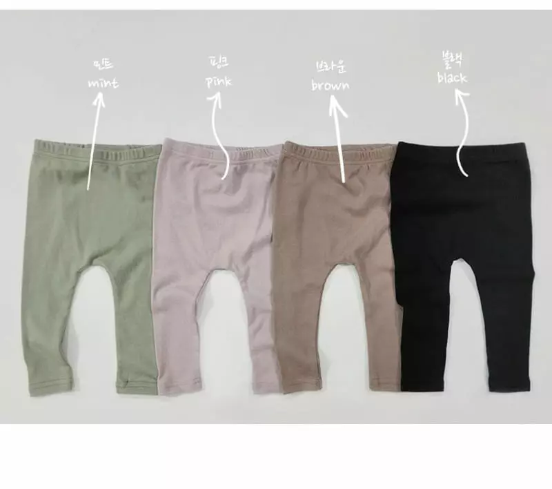 Daily Daily - Korean Baby Fashion - #babyboutiqueclothing - Bebe Dandan Bebe Bosong Leggings - 12