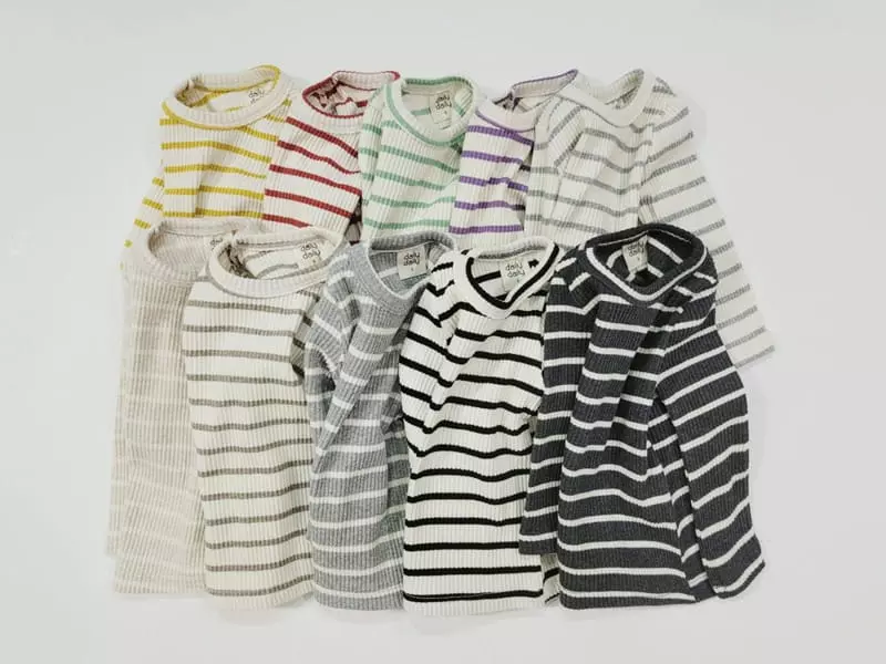 Daily Daily - Korean Baby Fashion - #babyboutiqueclothing - Bebe Dandan Color Line Homewear - 7
