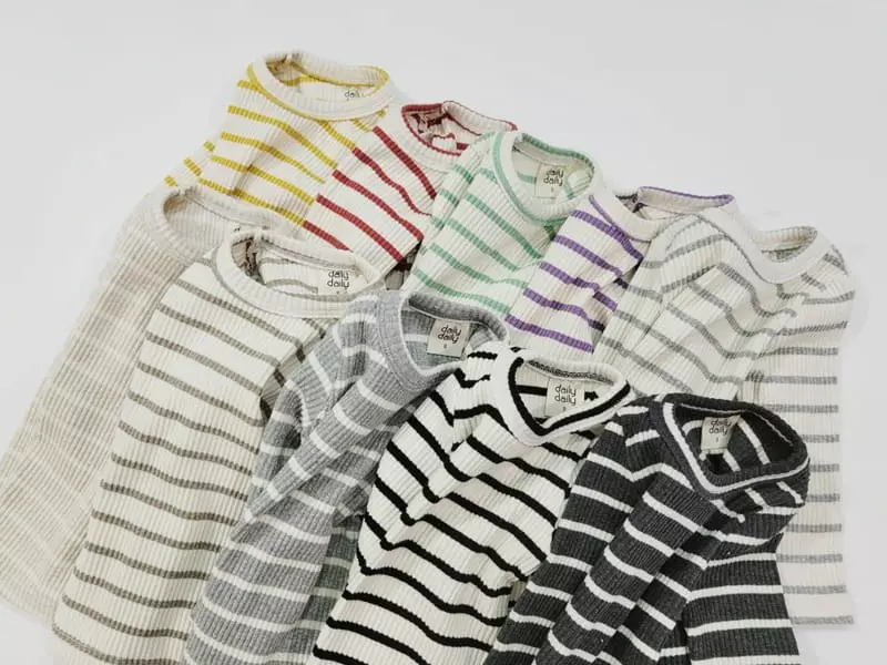 Daily Daily - Korean Baby Fashion - #babyclothing - Bebe Dandan Color Line Homewear - 8
