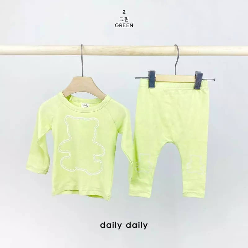 Daily Daily - Korean Baby Fashion - #babyclothing - Bebe Bear Three Bebe Homewear - 3