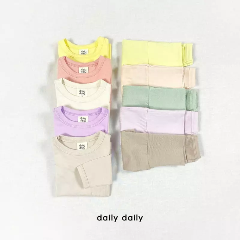 Daily Daily - Korean Baby Fashion - #babyootd - Dangdang Bebe Color Mix Homewear - 10
