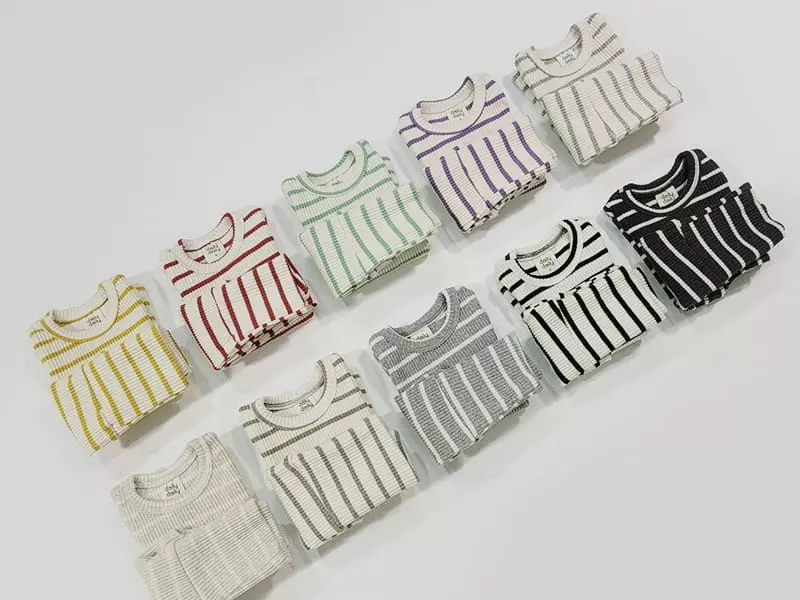 Daily Daily - Korean Baby Fashion - #babyoutfit - Bebe Dandan Color Line Homewear