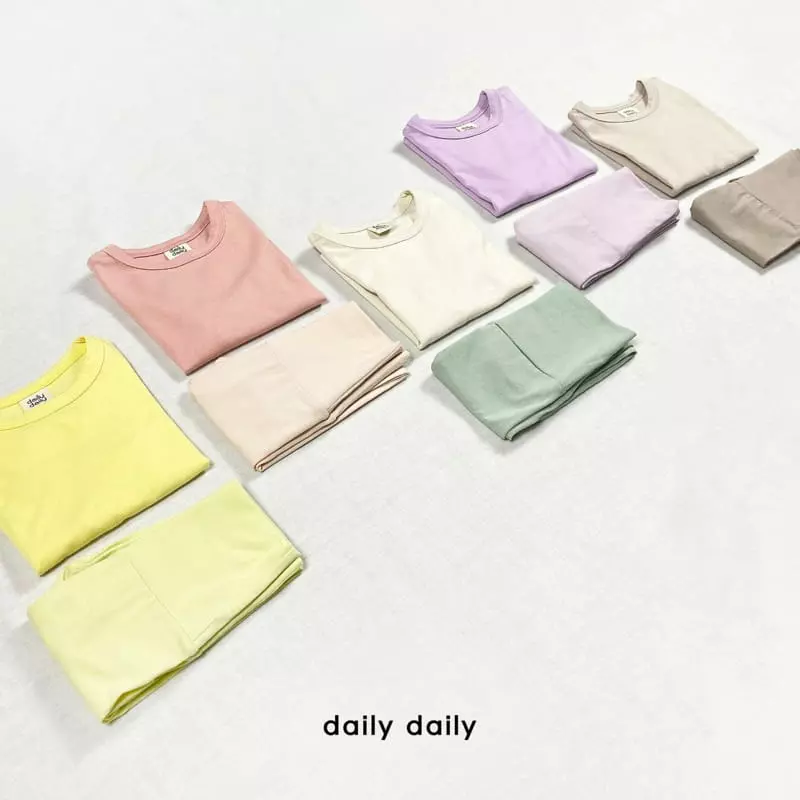 Daily Daily - Korean Baby Fashion - #babyoutfit - Dangdang Bebe Color Mix Homewear - 11