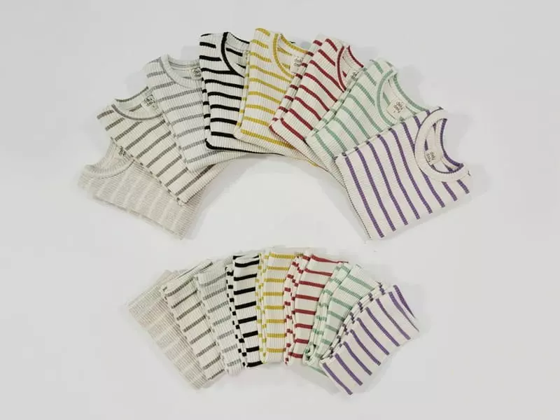 Daily Daily - Korean Children Fashion - #Kfashion4kids - Kid Dandan Color Line Homewear - 2