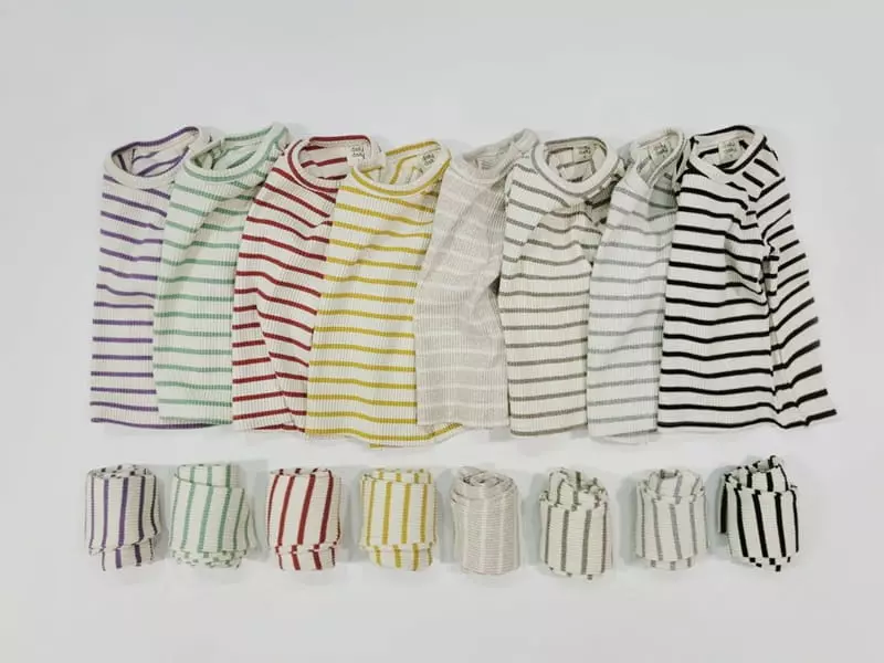 Daily Daily - Korean Children Fashion - #childrensboutique - Kid Dandan Color Line Homewear - 9