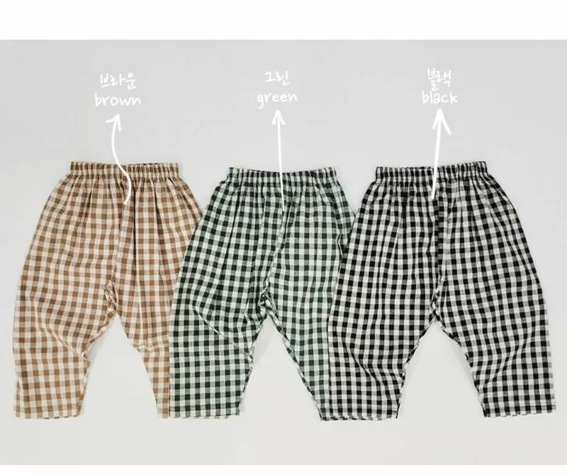 Daily Daily - Korean Children Fashion - #designkidswear - Ckid Check Morden Pants - 6