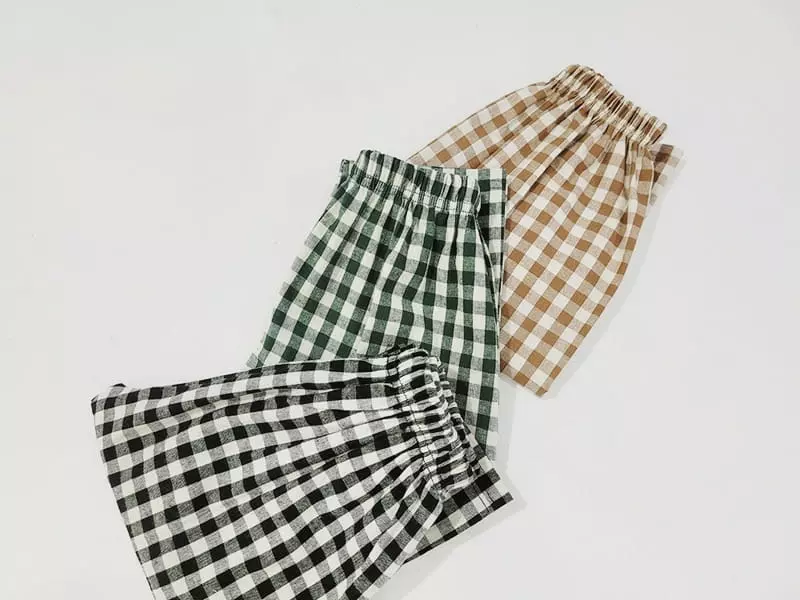 Daily Daily - Korean Children Fashion - #kidsshorts - Ckid Check Morden Pants - 9