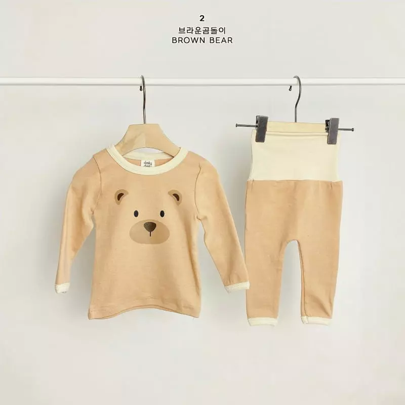 Daily Daily - Korean Children Fashion - #kidsstore - Dailt Bebe  Animal Homewear - 4