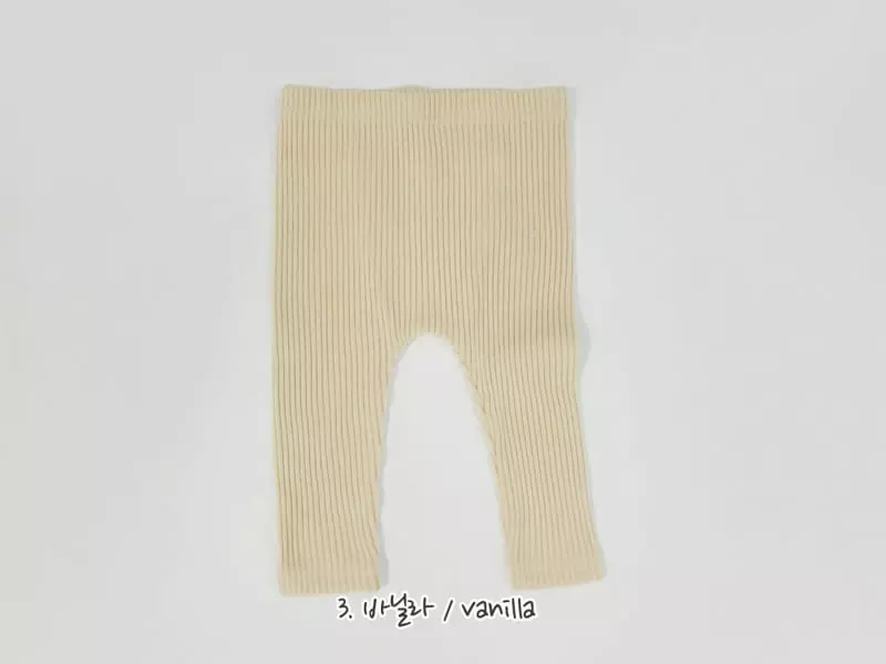 Daily Daily - Korean Children Fashion - #prettylittlegirls - Rib Bebe Fleece Leggings - 2