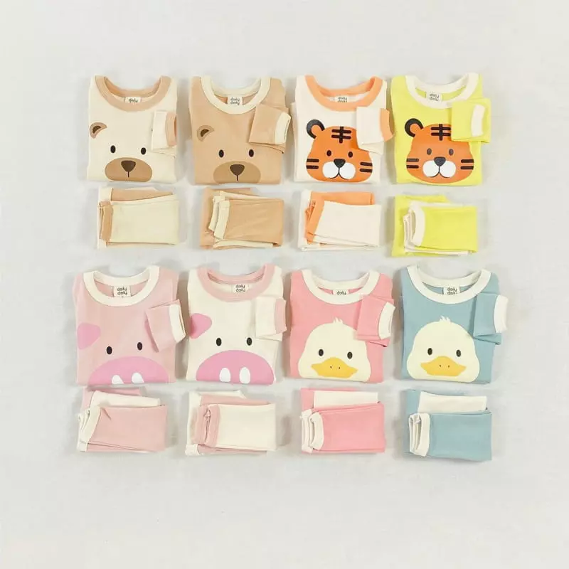 Daily Daily - Korean Children Fashion - #stylishchildhood - Dailt Bebe  Animal Homewear - 12
