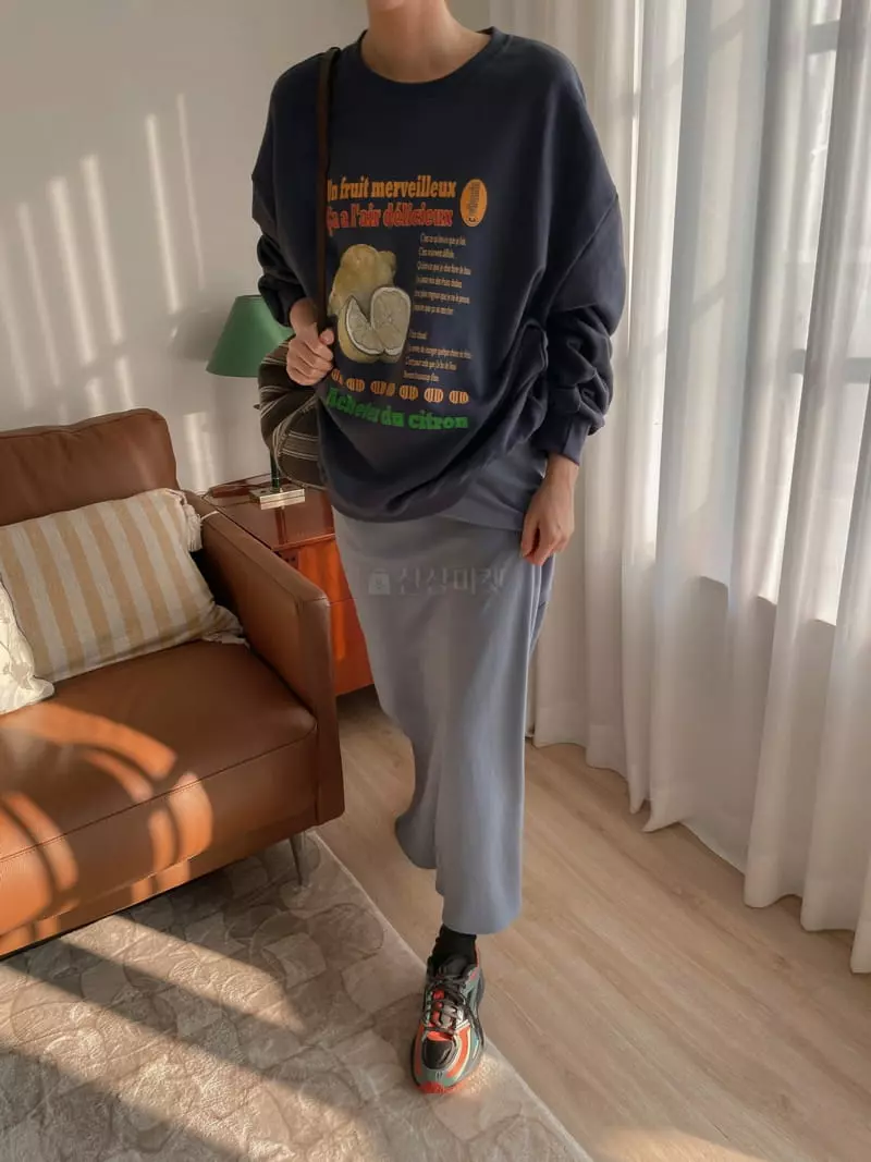 Dailyjud - Korean Women Fashion - #momslook - Lemon Sweatshirt