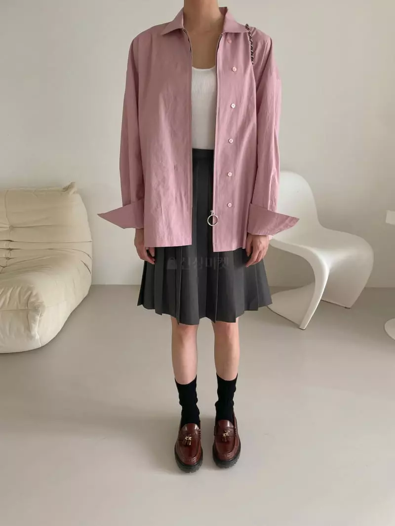 Dailyjud - Korean Women Fashion - #momslook - Wrinkle Midi Skirt