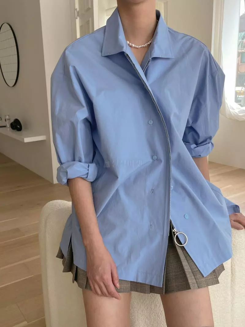 Dailyjud - Korean Women Fashion - #momslook - Two Way Shirt - 11