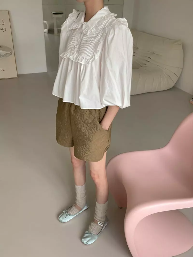 Dailyjud - Korean Women Fashion - #momslook - Pintuck Frill Blouse - 8