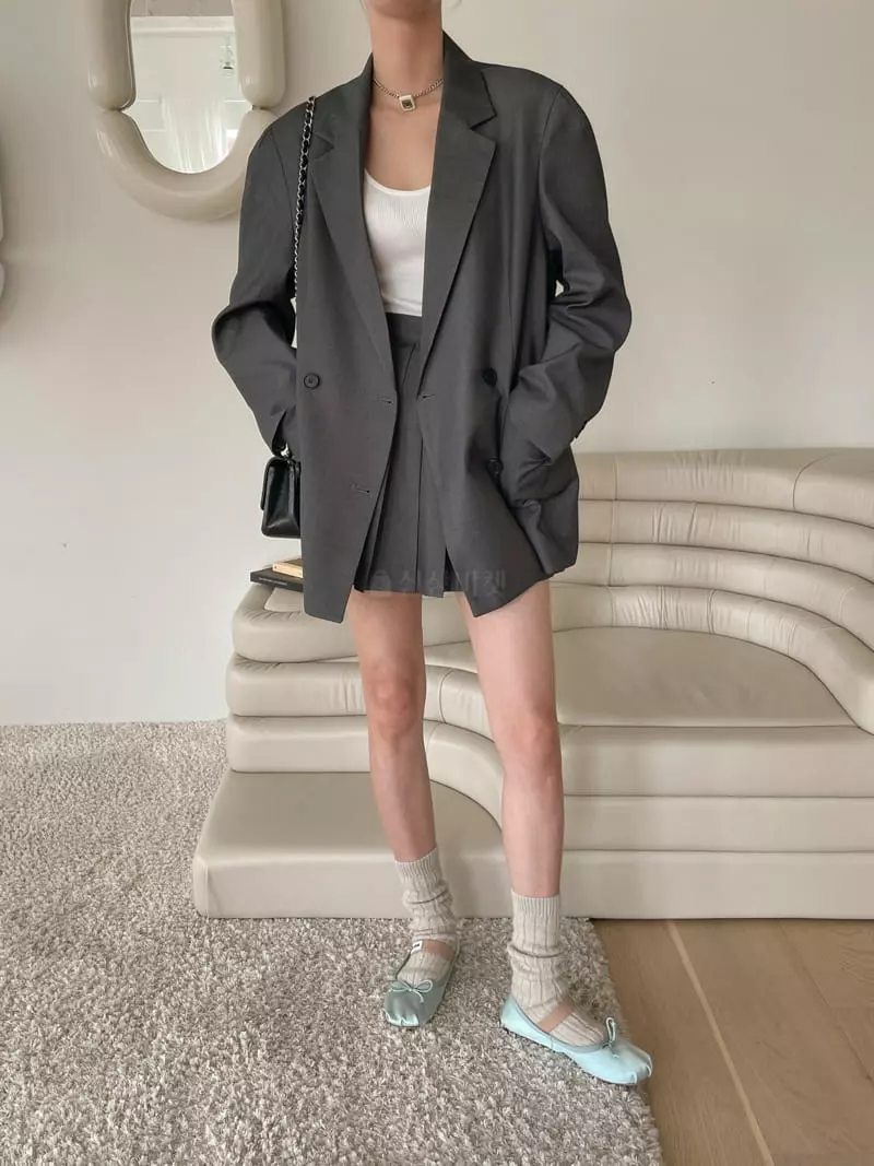 Dailyjud - Korean Women Fashion - #thatsdarling - Check Box Jacket - 9