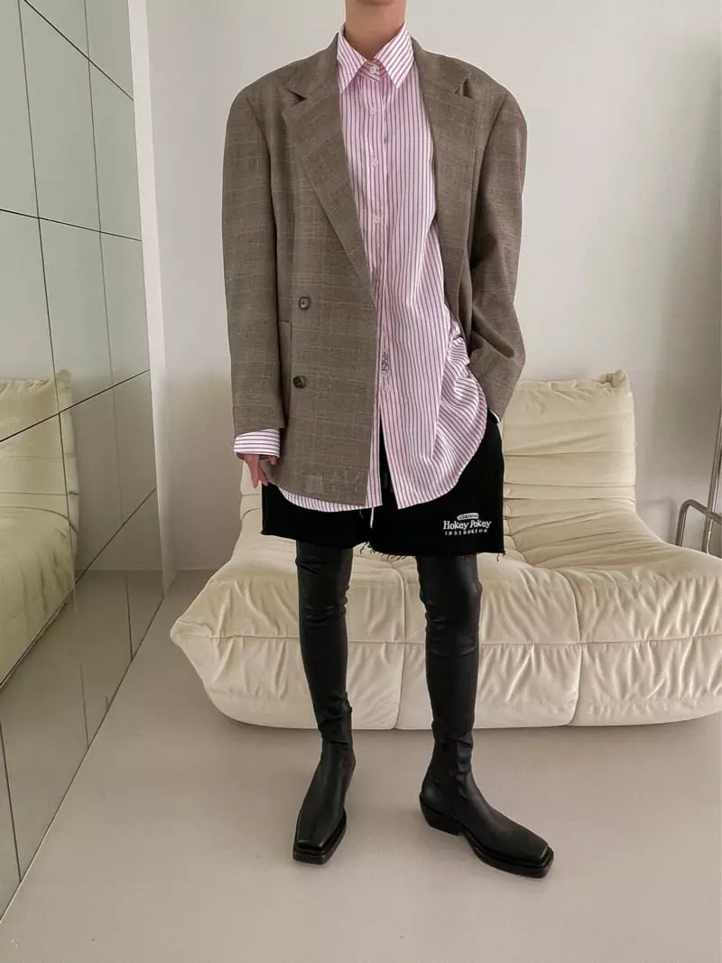 Dailyjud - Korean Women Fashion - #vintageinspired - Check Box Jacket - 3