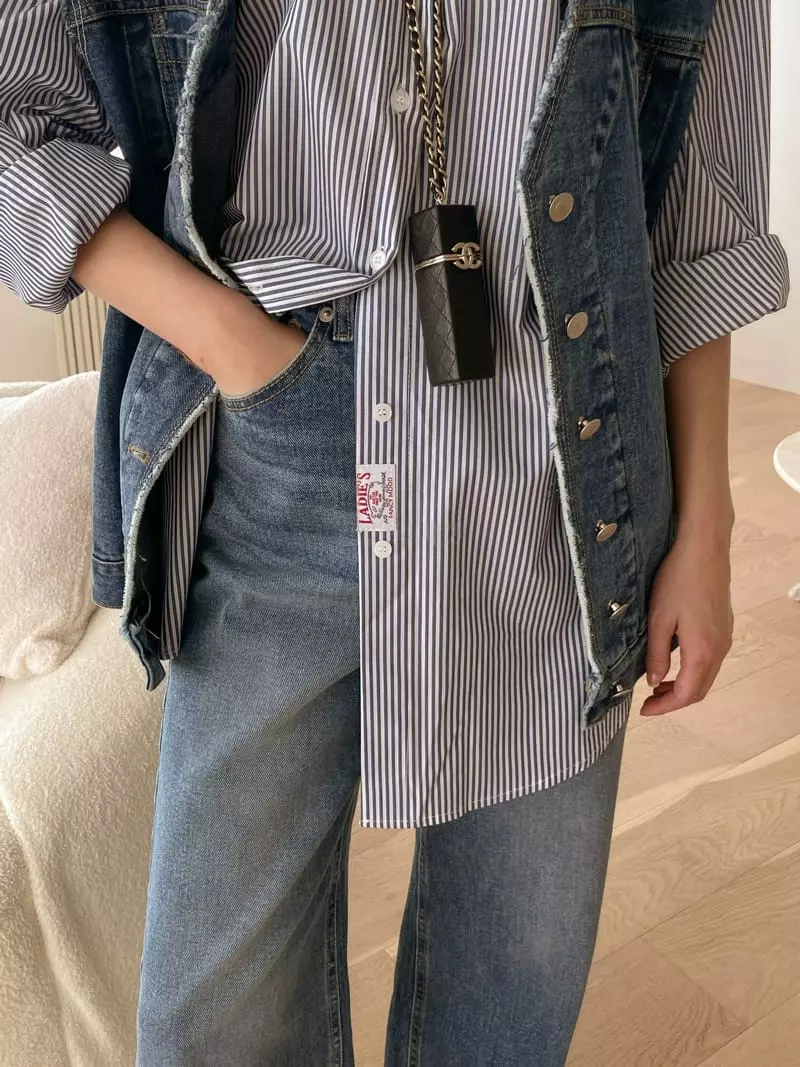 Dailyjud - Korean Women Fashion - #womensfashion - Stripes Color Shirt - 5