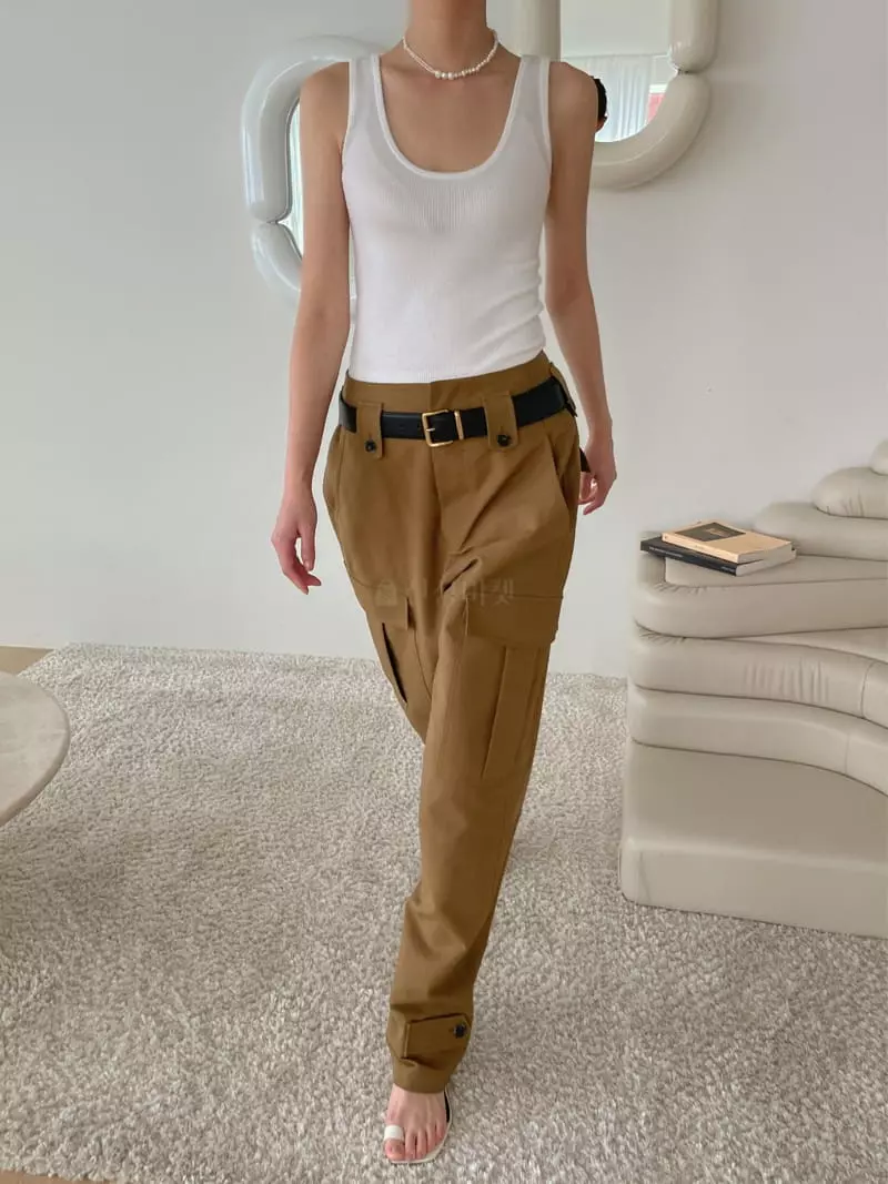 Dailyjud - Korean Women Fashion - #momslook - Mid Lights Cargo Pants - 4