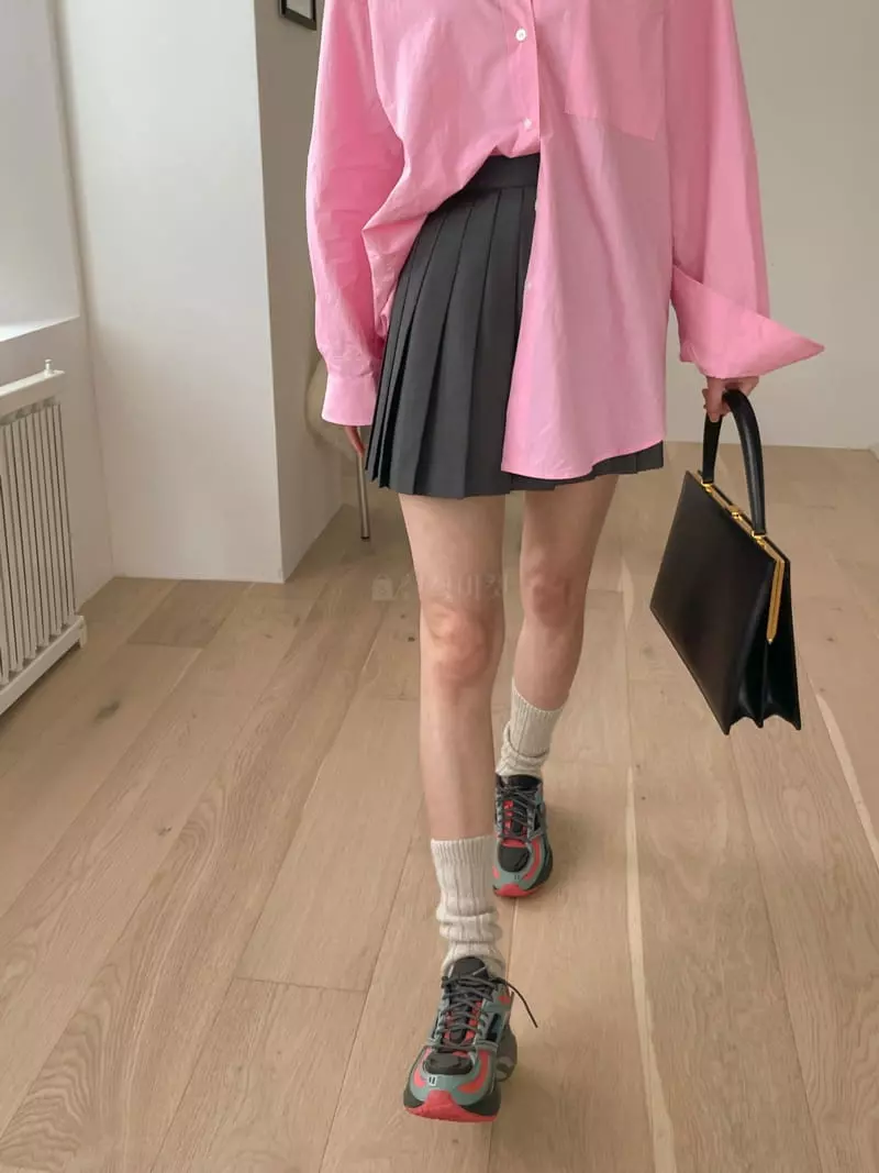 Dailyjud - Korean Women Fashion - #womensfashion - Color Lavel Shirt - 12