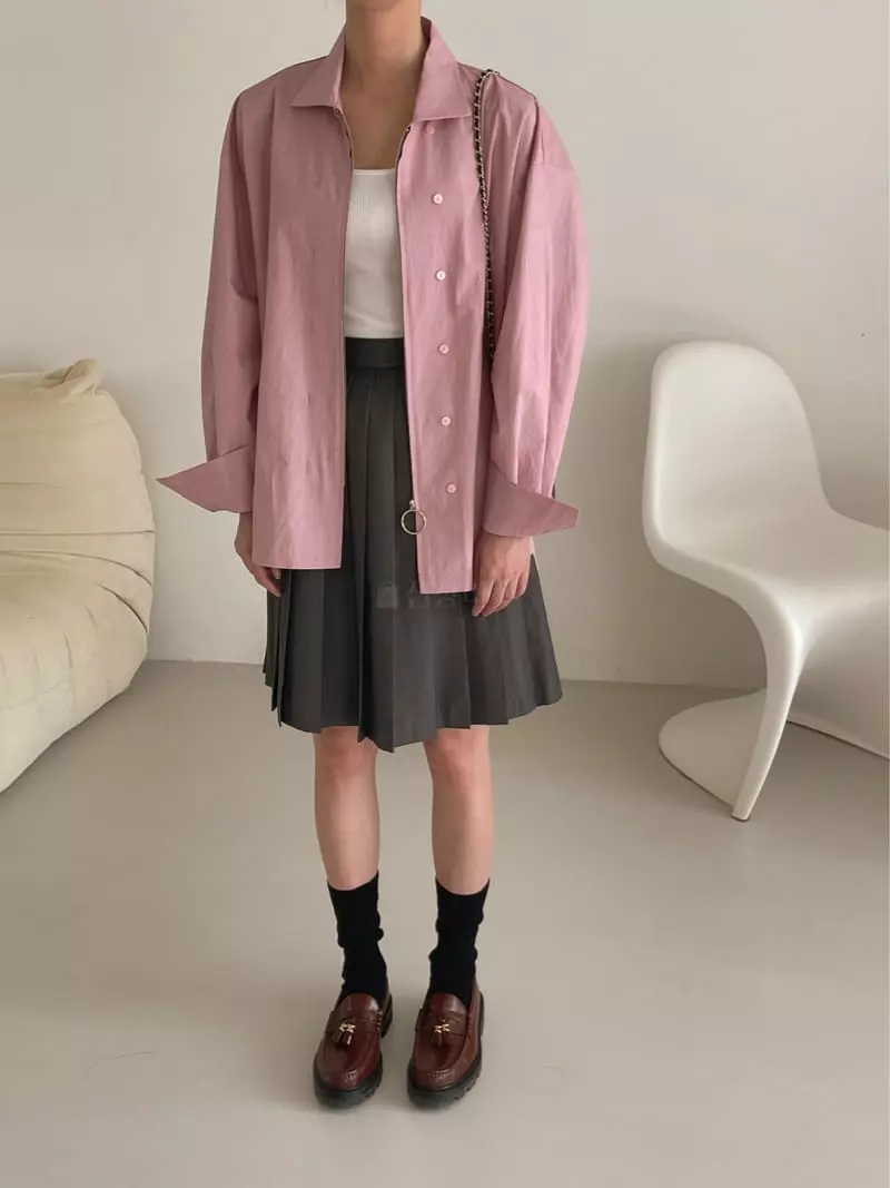 Dailyjud - Korean Women Fashion - #womensfashion - Two Way Shirt - 8