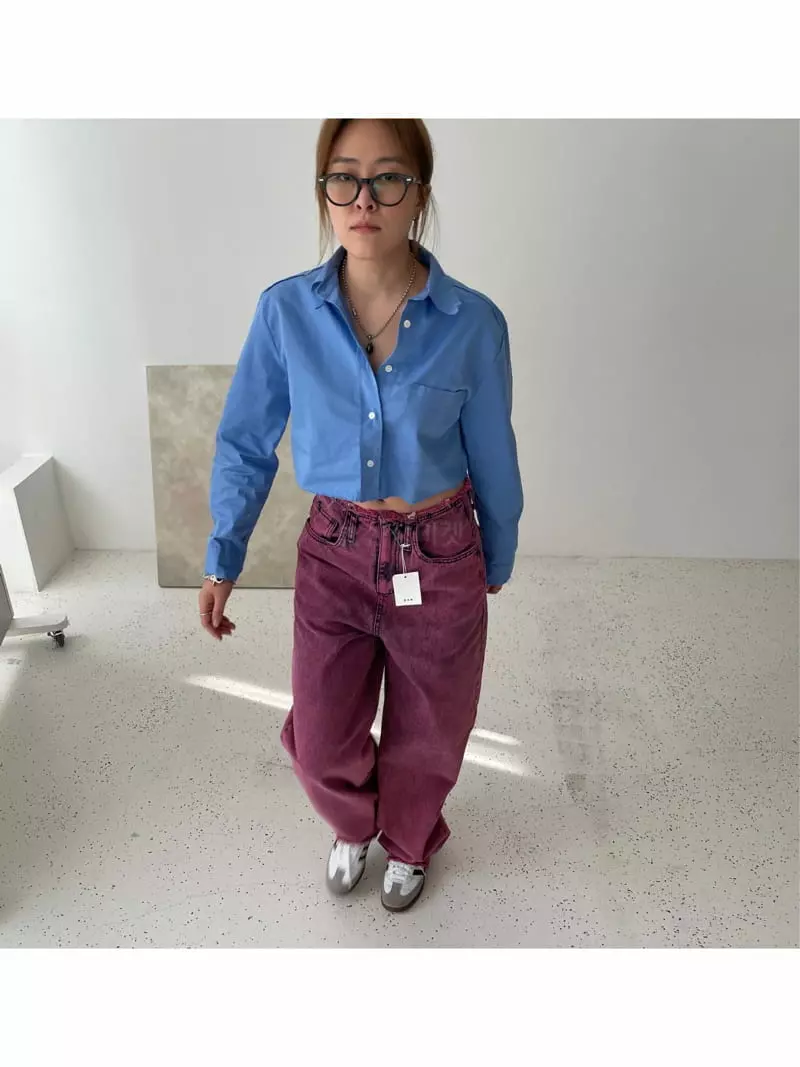 Dan - Korean Women Fashion - #momslook - Pink Jeans - 3