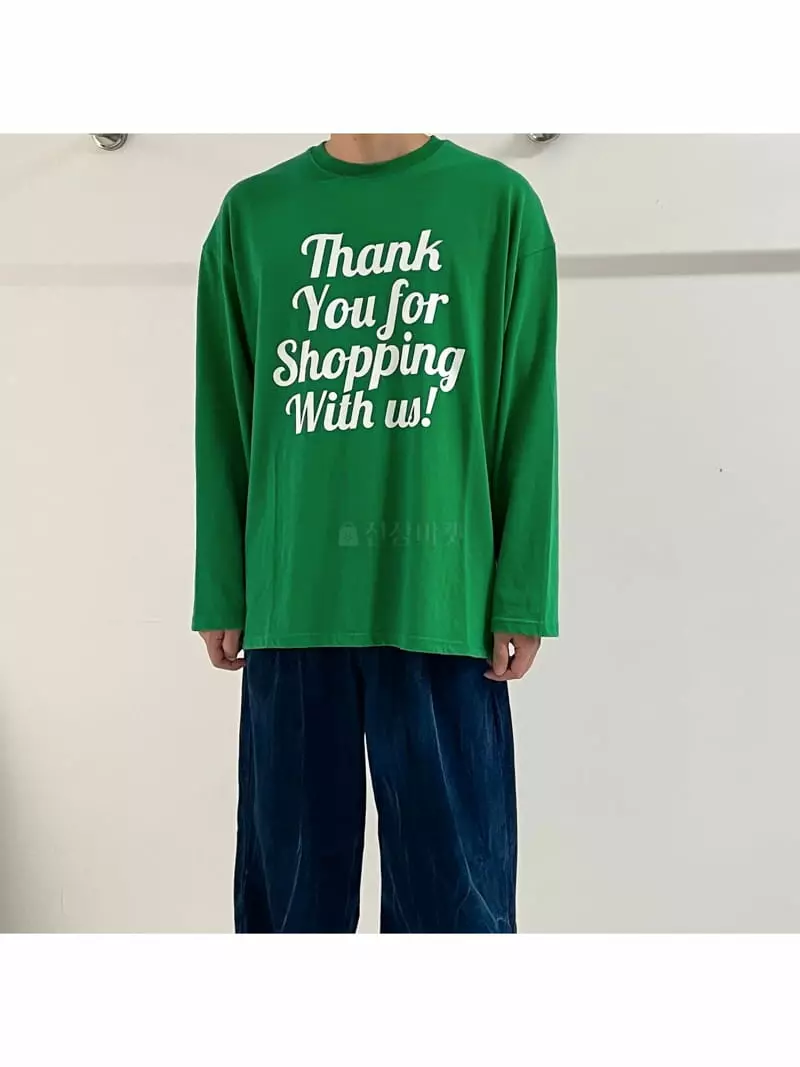 Dan - Korean Women Fashion - #momslook - Thank You Boxy Tee - 2