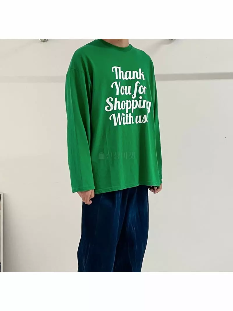 Dan - Korean Women Fashion - #womensfashion - Thank You Boxy Tee - 4