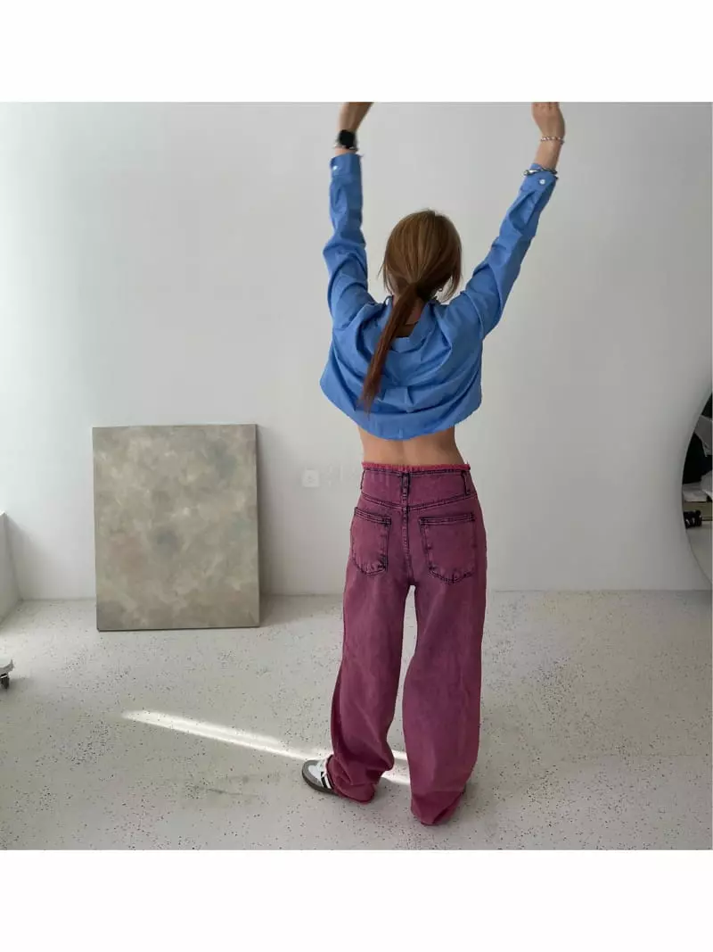 Dan - Korean Women Fashion - #womensfashion - Pink Jeans - 8