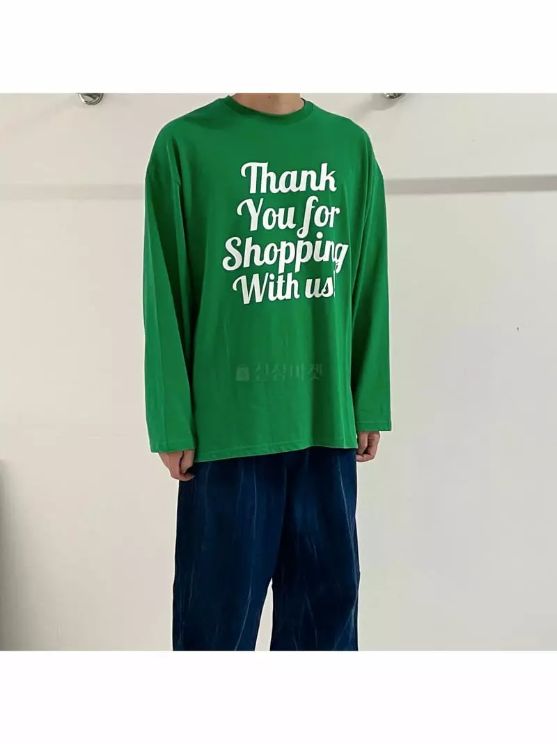 Dan - Korean Women Fashion - #womensfashion - Thank You Boxy Tee - 3