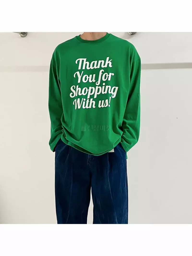 Dan - Korean Women Fashion - #womensfashion - Thank You Boxy Tee - 5