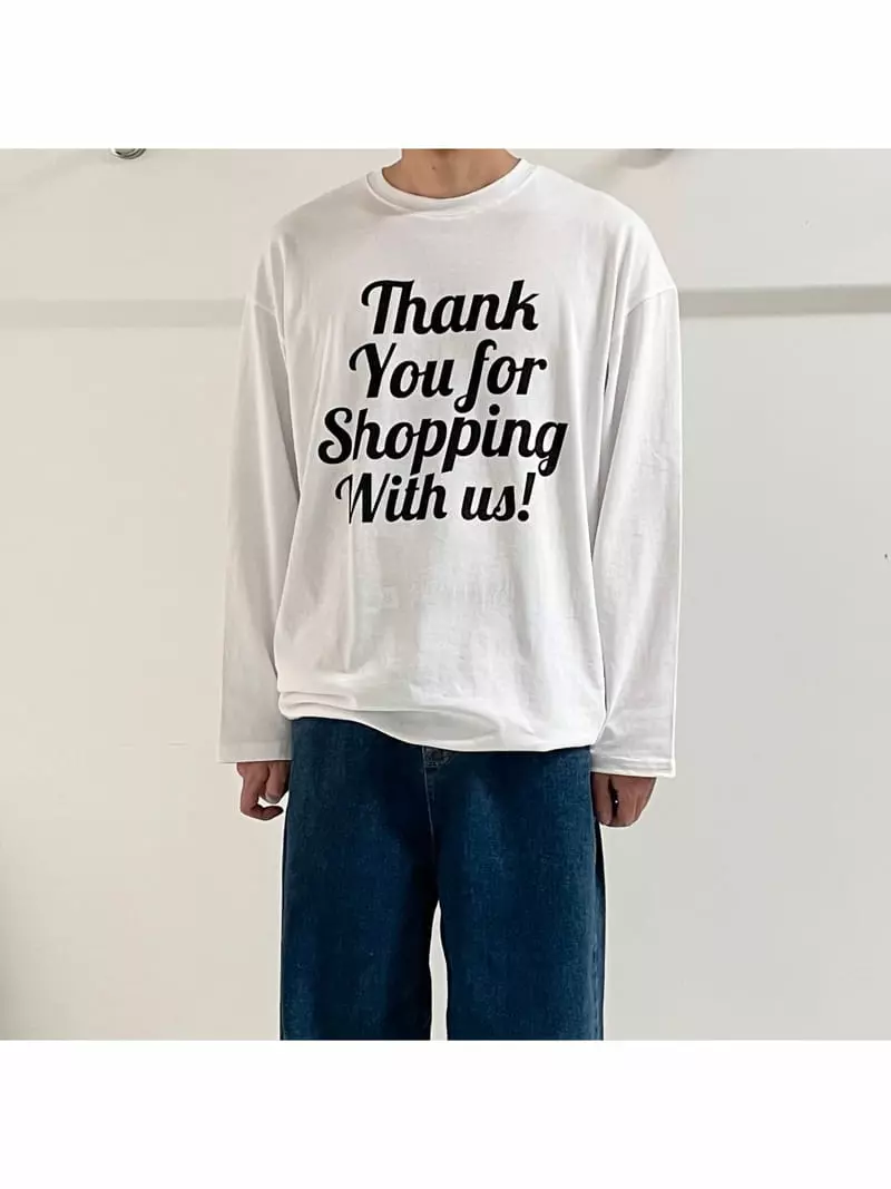 Dan - Korean Women Fashion - #womensfashion - Thank You Boxy Tee - 7