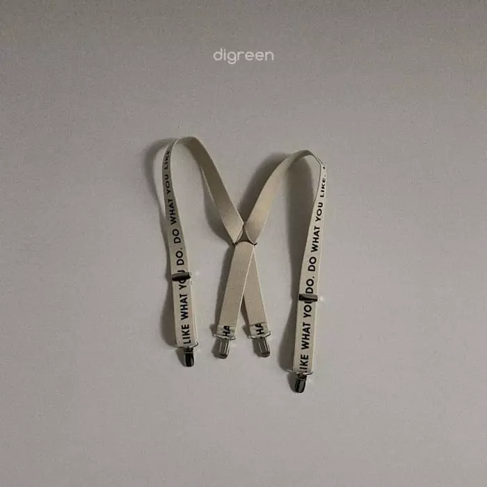 Digreen - Korean Children Fashion - #Kfashion4kids - Lettering Suspenders