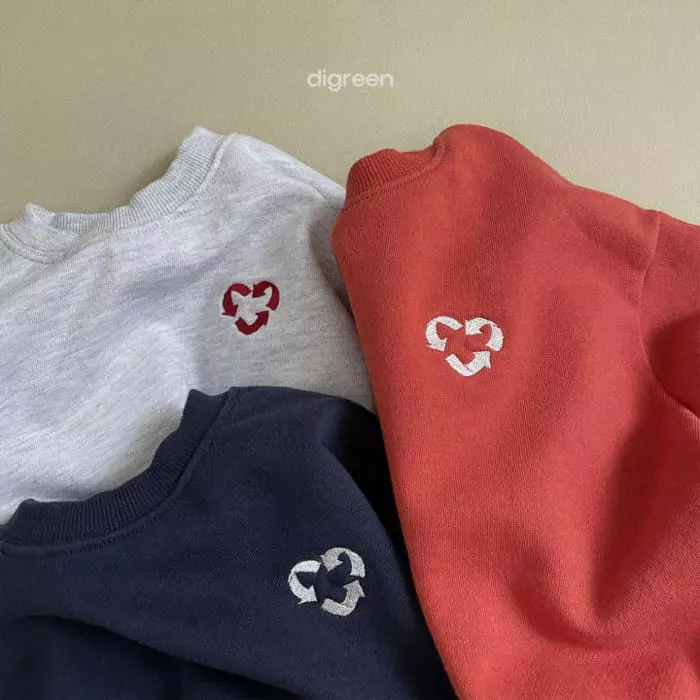 Digreen - Korean Children Fashion - #Kfashion4kids - Heart Sweatshirt