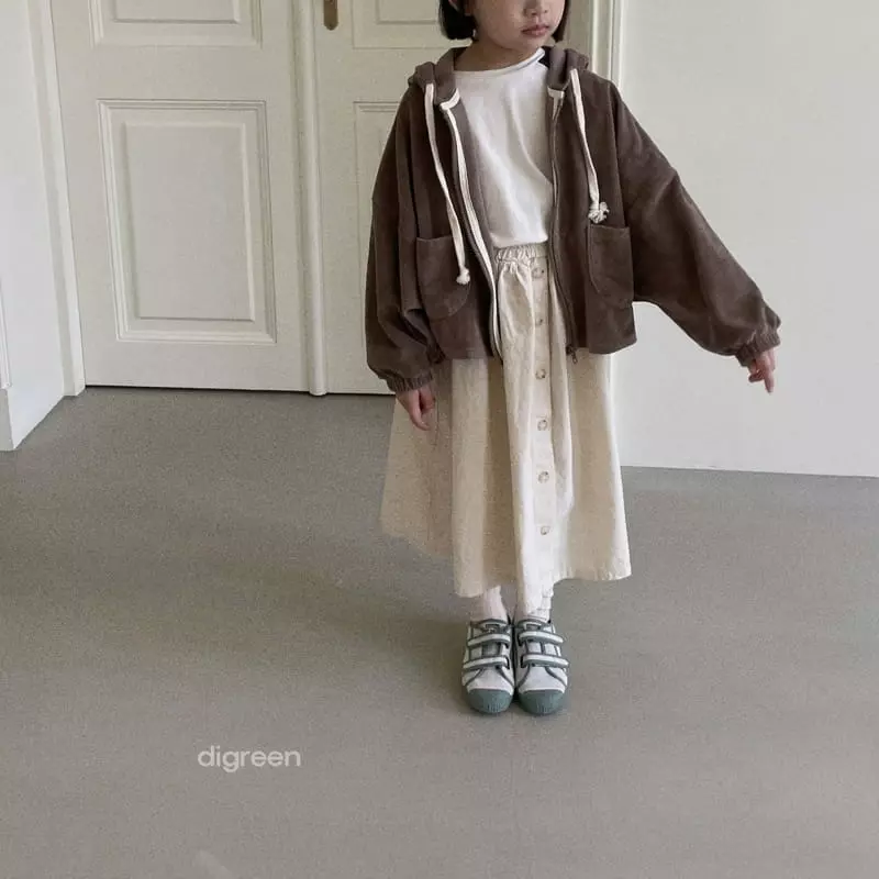 Digreen - Korean Children Fashion - #Kfashion4kids - Button Skirt - 7