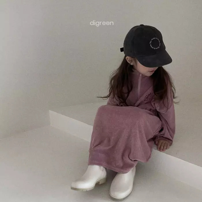 Digreen - Korean Children Fashion - #childofig - Terry One-piece - 2