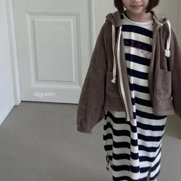 Digreen - Korean Children Fashion - #childofig - Castela Hoody Zip-up - 12