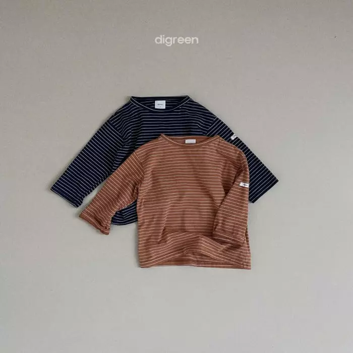 Digreen - Korean Children Fashion - #childofig - Saint Stripes Tee - 2
