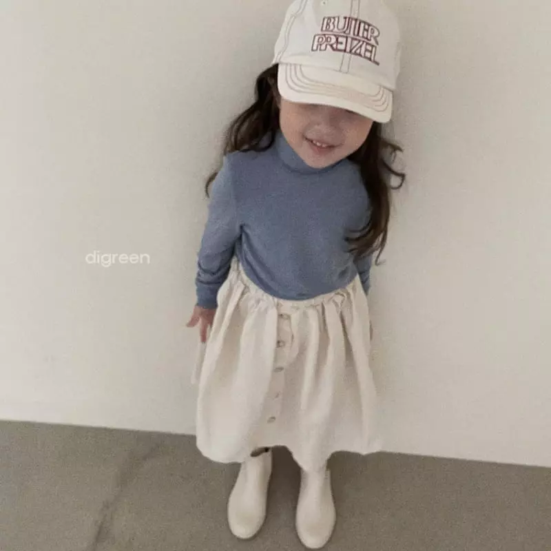 Digreen - Korean Children Fashion - #childofig - Button Skirt - 12