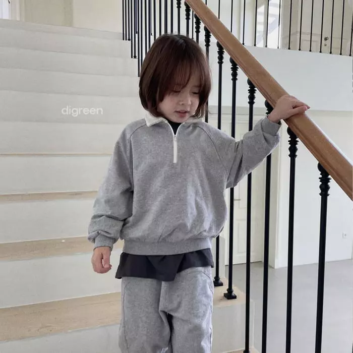 Digreen - Korean Children Fashion - #childrensboutique - Isak Zip-up Sweatshirt