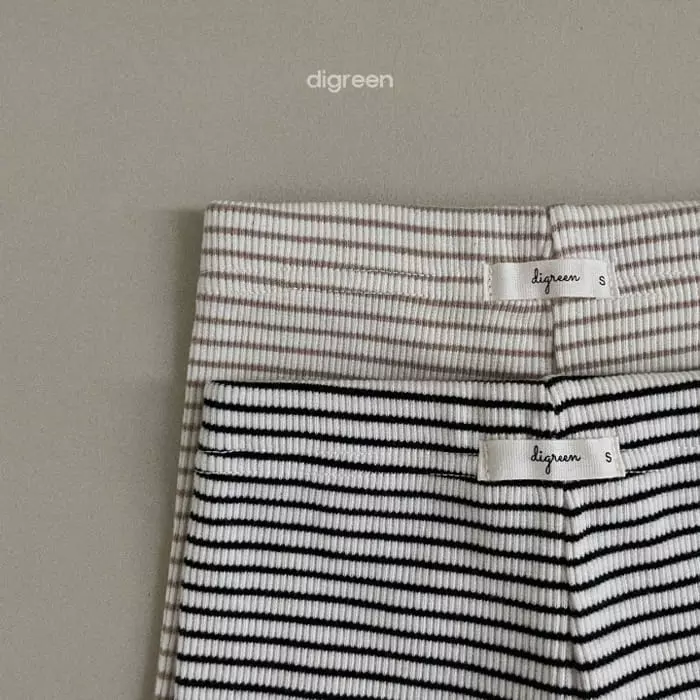 Digreen - Korean Children Fashion - #childrensboutique - From Stripes Leggings
