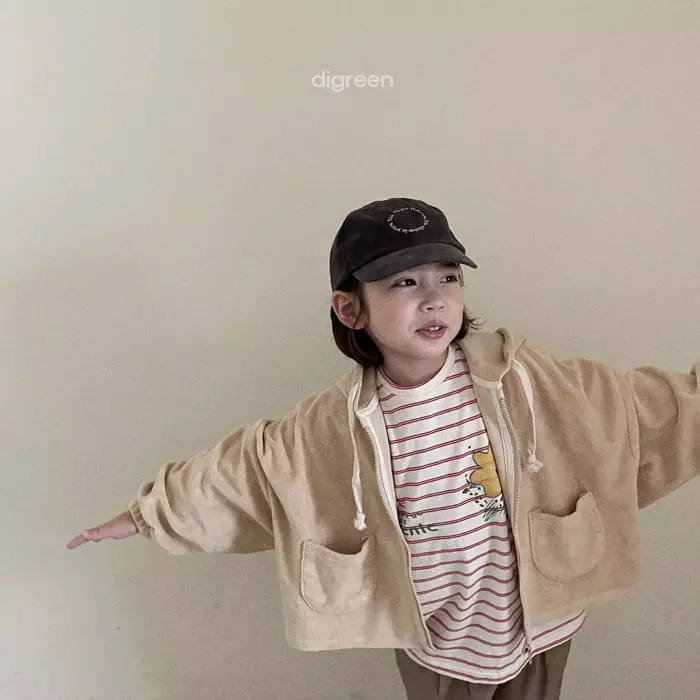 Digreen - Korean Children Fashion - #designkidswear - Castela Hoody Zip-up