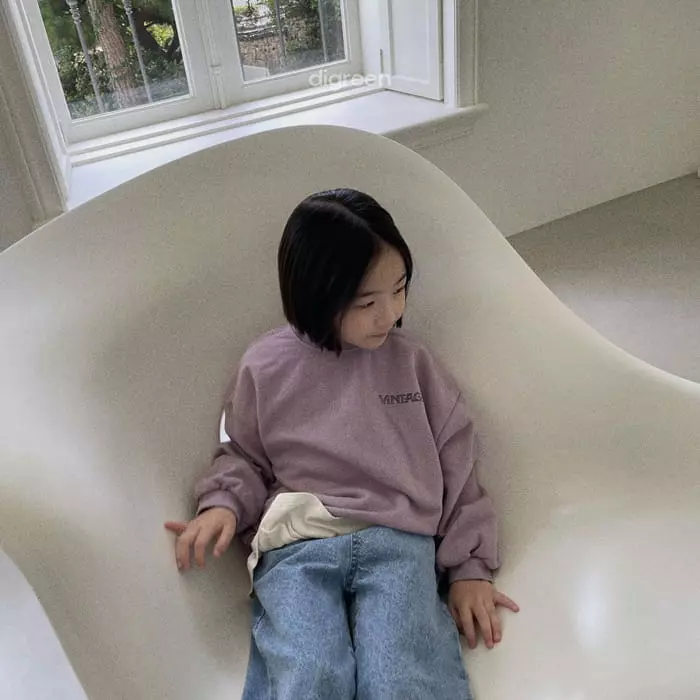 Digreen - Korean Children Fashion - #designkidswear - Vintage Sweatshirt - 7