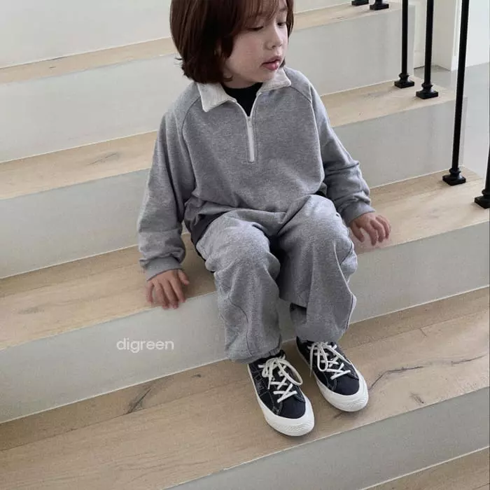Digreen - Korean Children Fashion - #designkidswear - Isak Zip-up Sweatshirt - 2