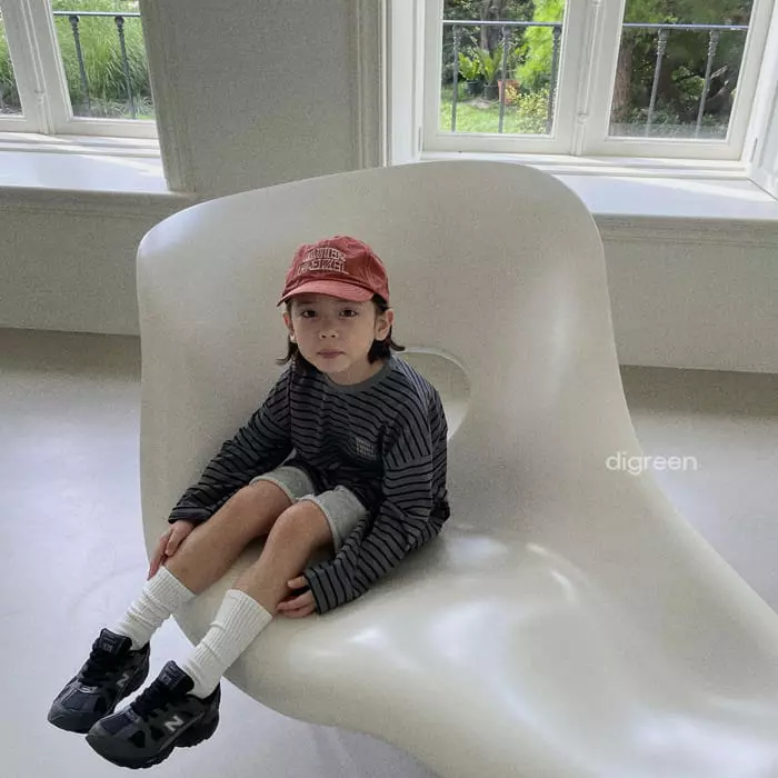 Digreen - Korean Children Fashion - #discoveringself - Pigment Think Tee - 3